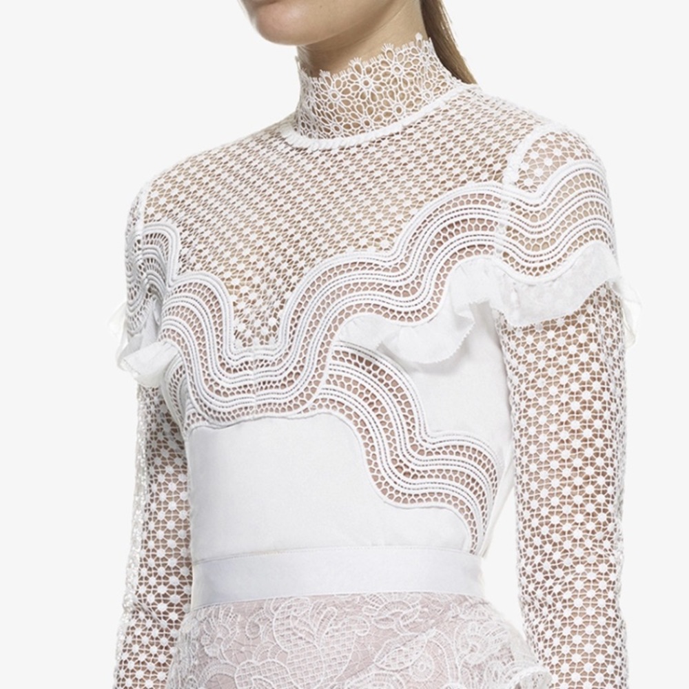 NWT Lacey dressy top- self portrait style